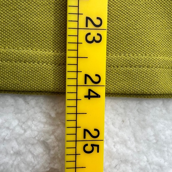 Burberry Women's Citrine Yellow Polo Shirt Short Sleeve Nova Check Trim Size L - Picture 11 of 12